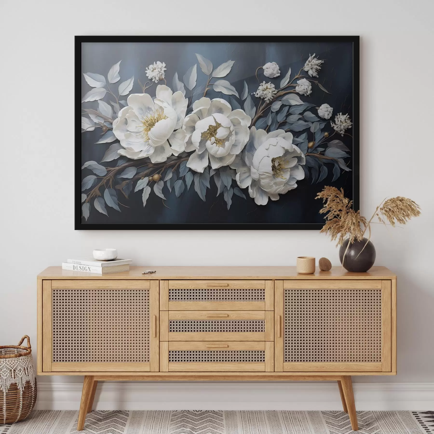 Fotobehang Drie grote bloemen f42888