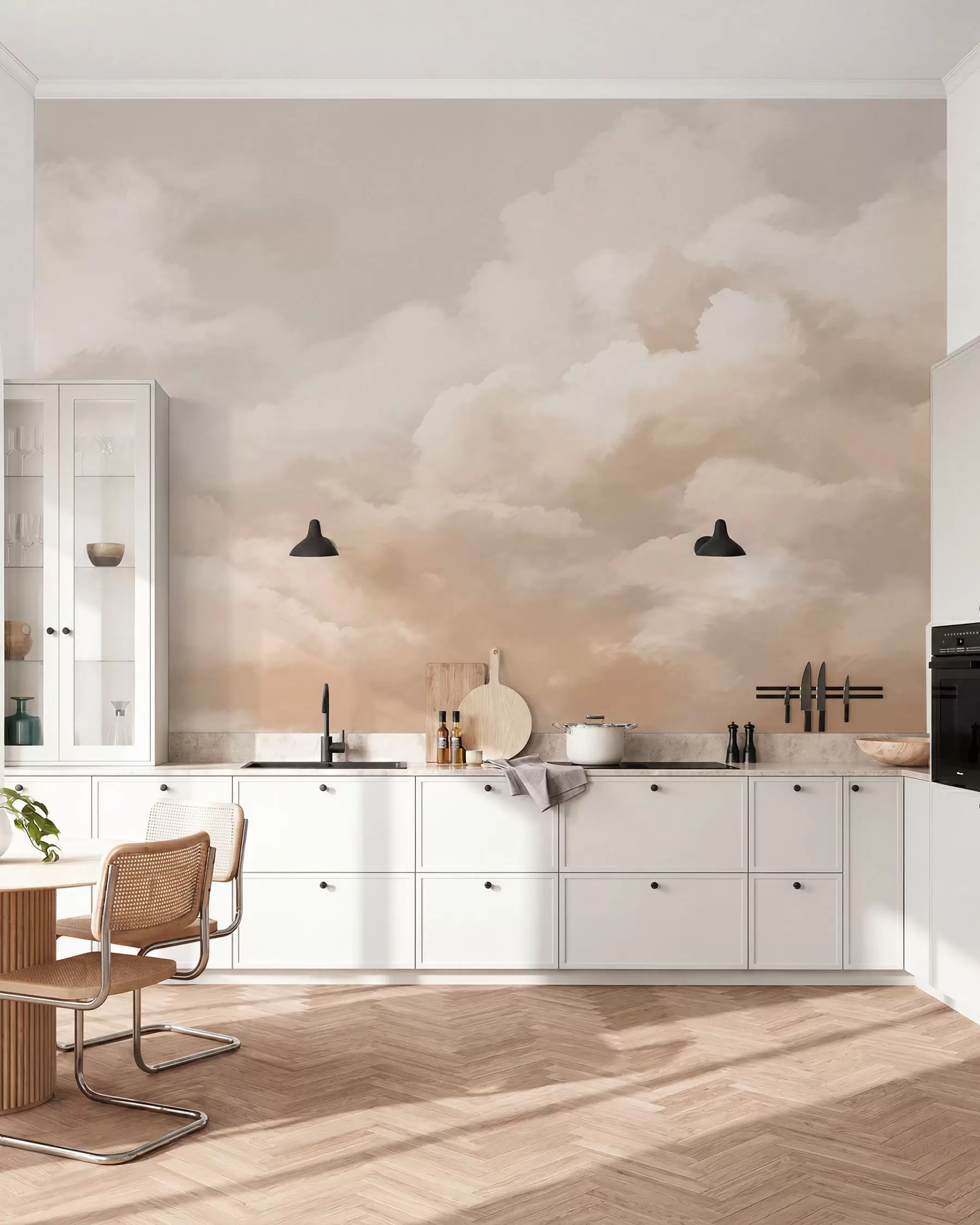 Fotobehang Wolken w03136