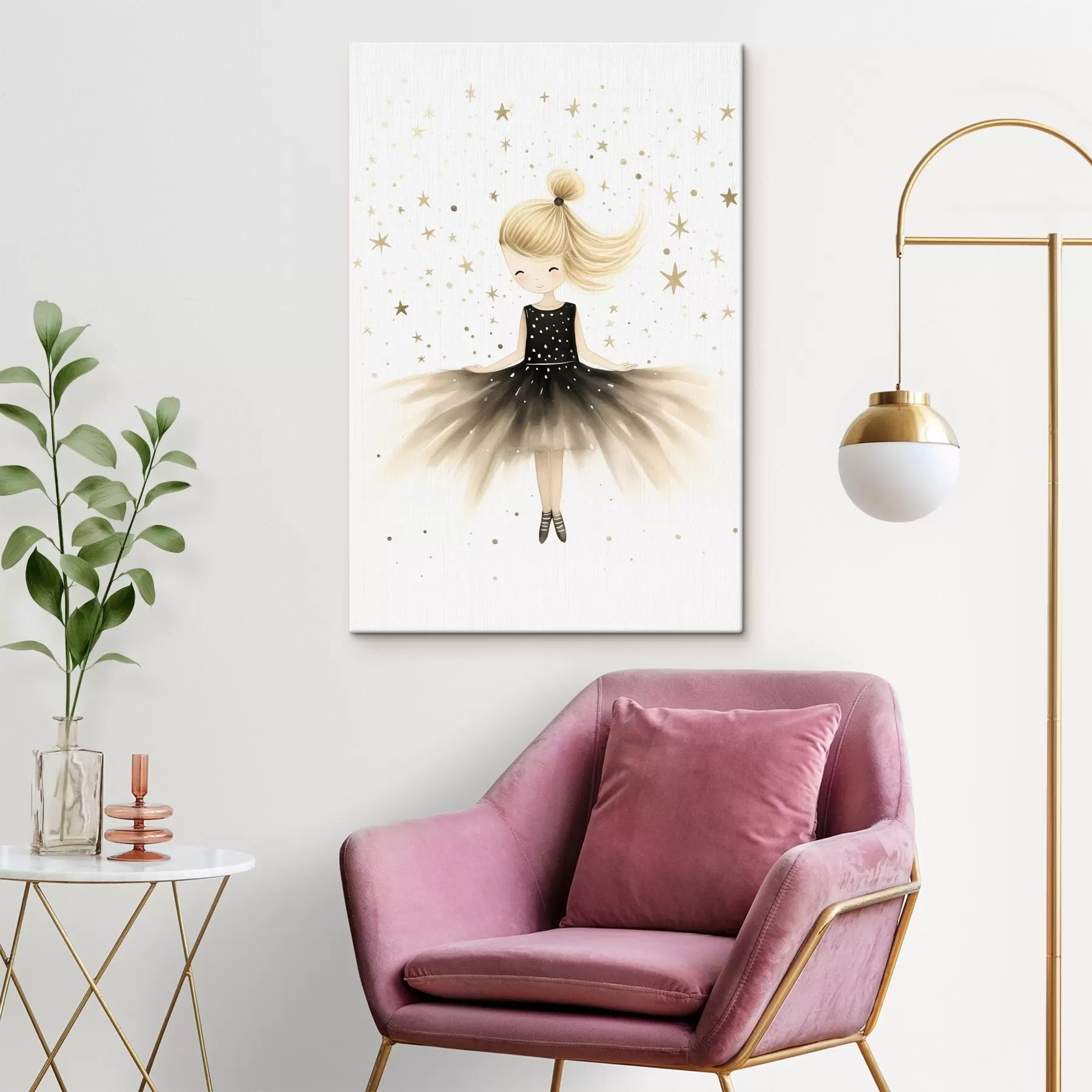  Schilderijen Schattige ballerina s43034