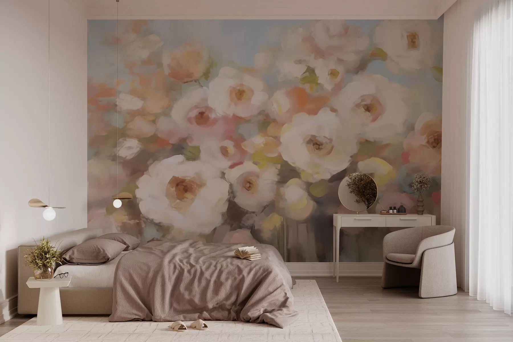 Fotobehang Gevoelige bloemen w03214