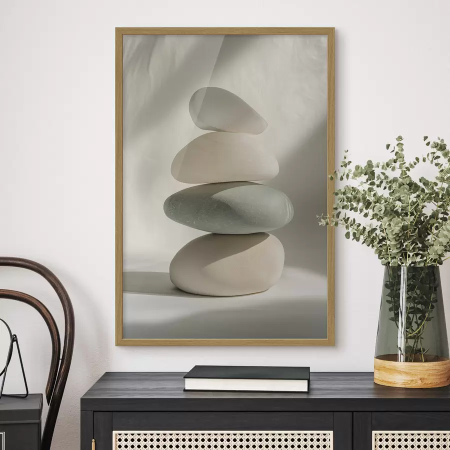 Fotobehang Esthetische stenen, realisme, woningdecoratie, natuurlijke verlichting f43048