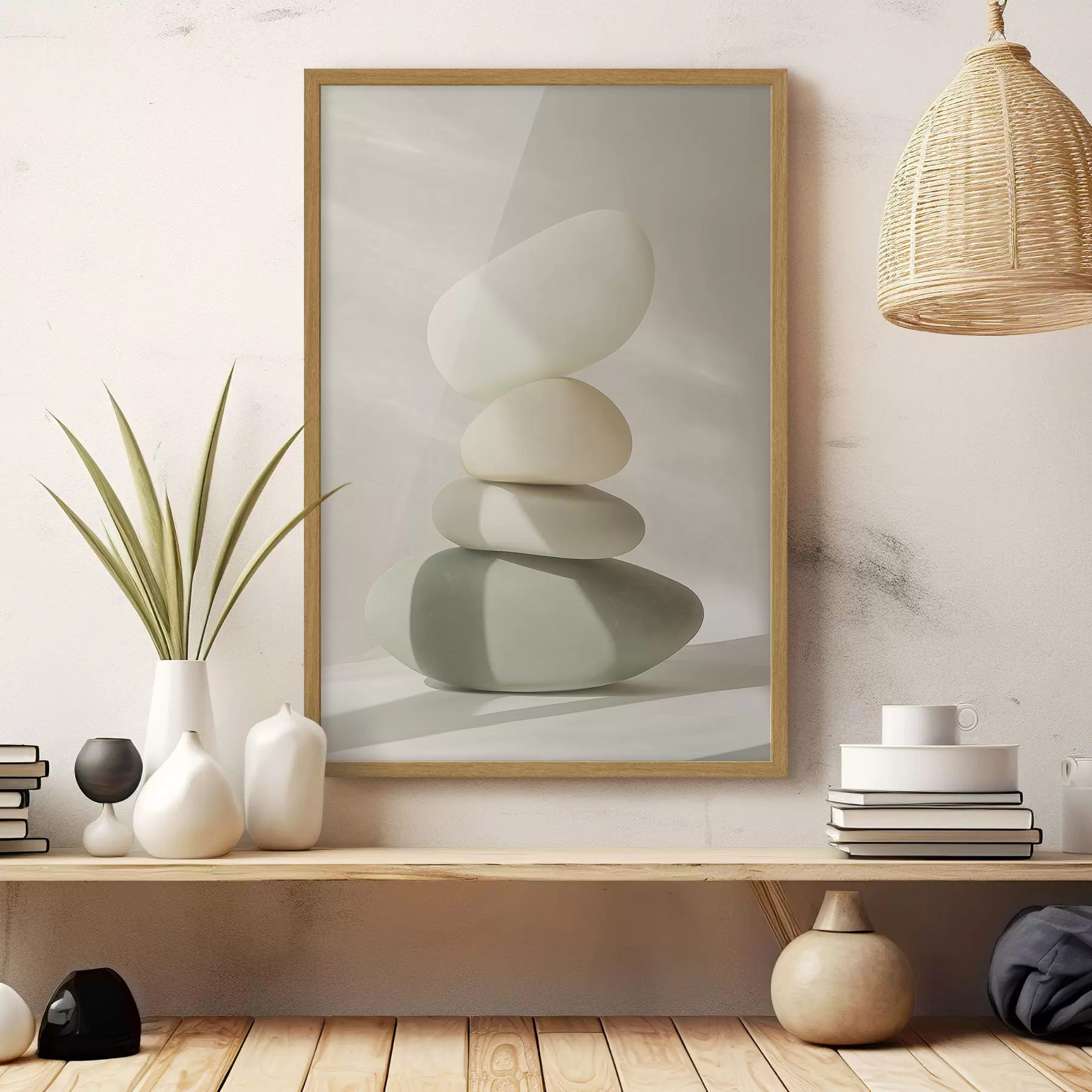 Fotobehang Realistische stenen, pastelkleuren, natuurlijke verlichting f43049