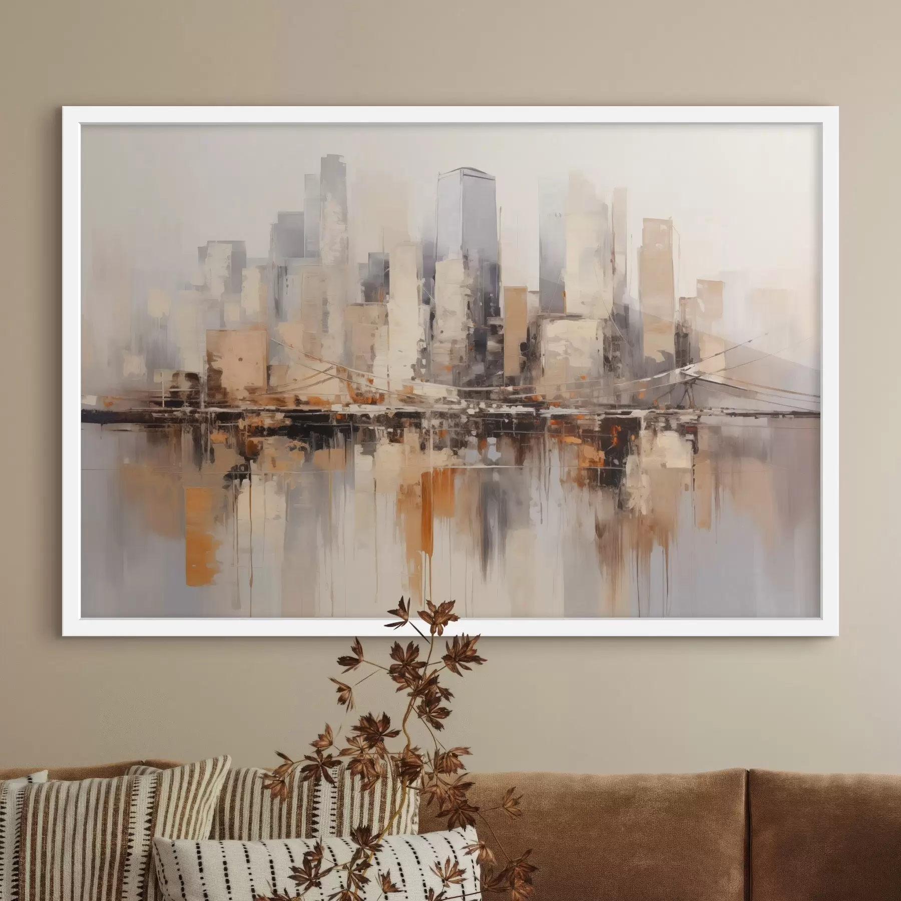 Fotobehang Stad aan de overkant f43168
