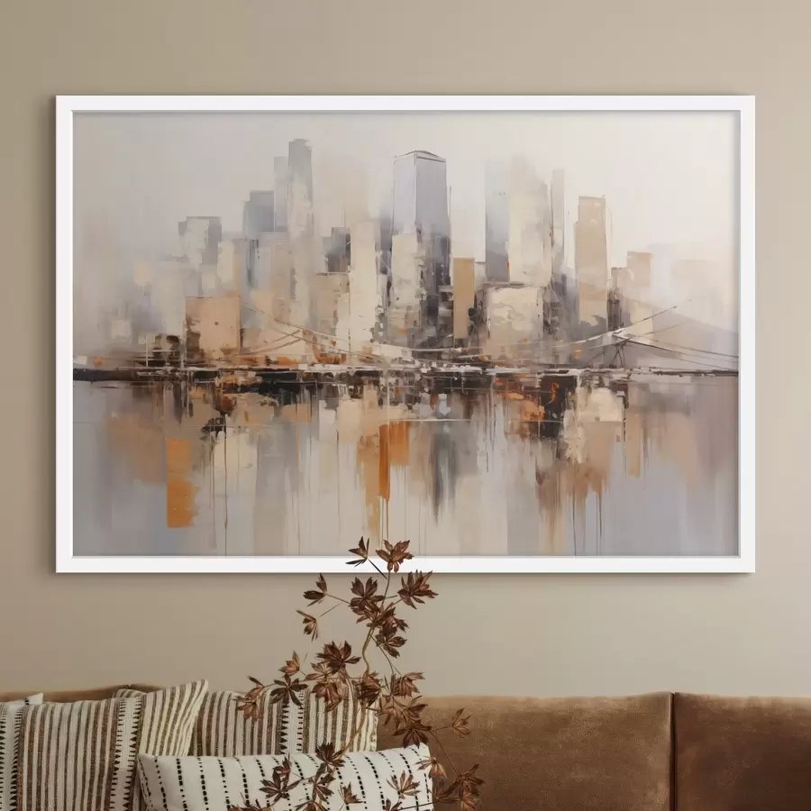 Fotobehang Stad aan de overkant f43168