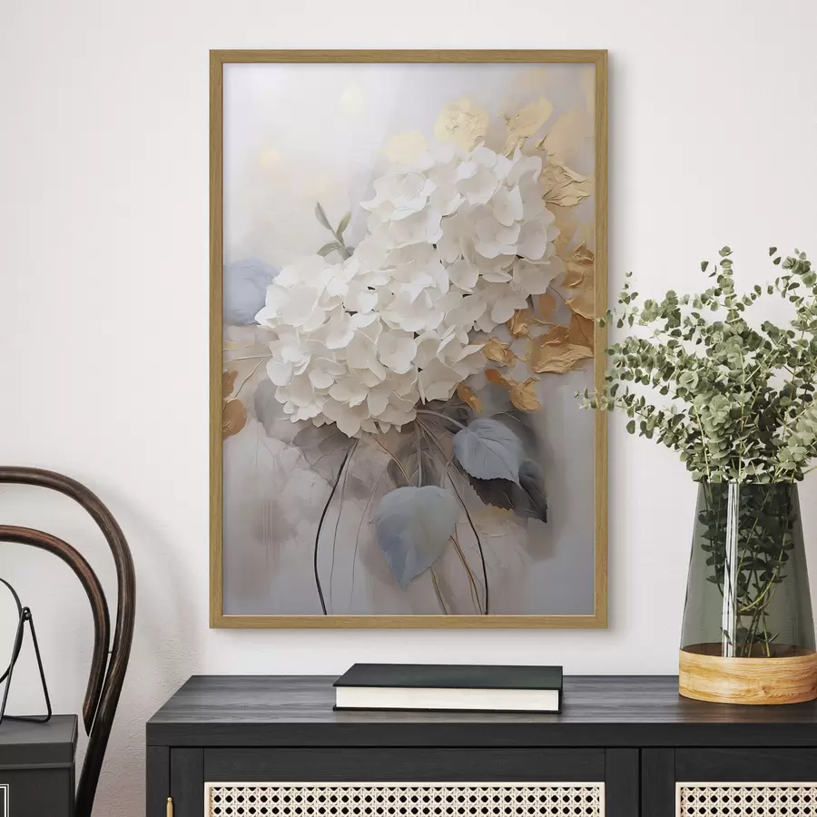 Fotobehang Weelderige hortensia f43130