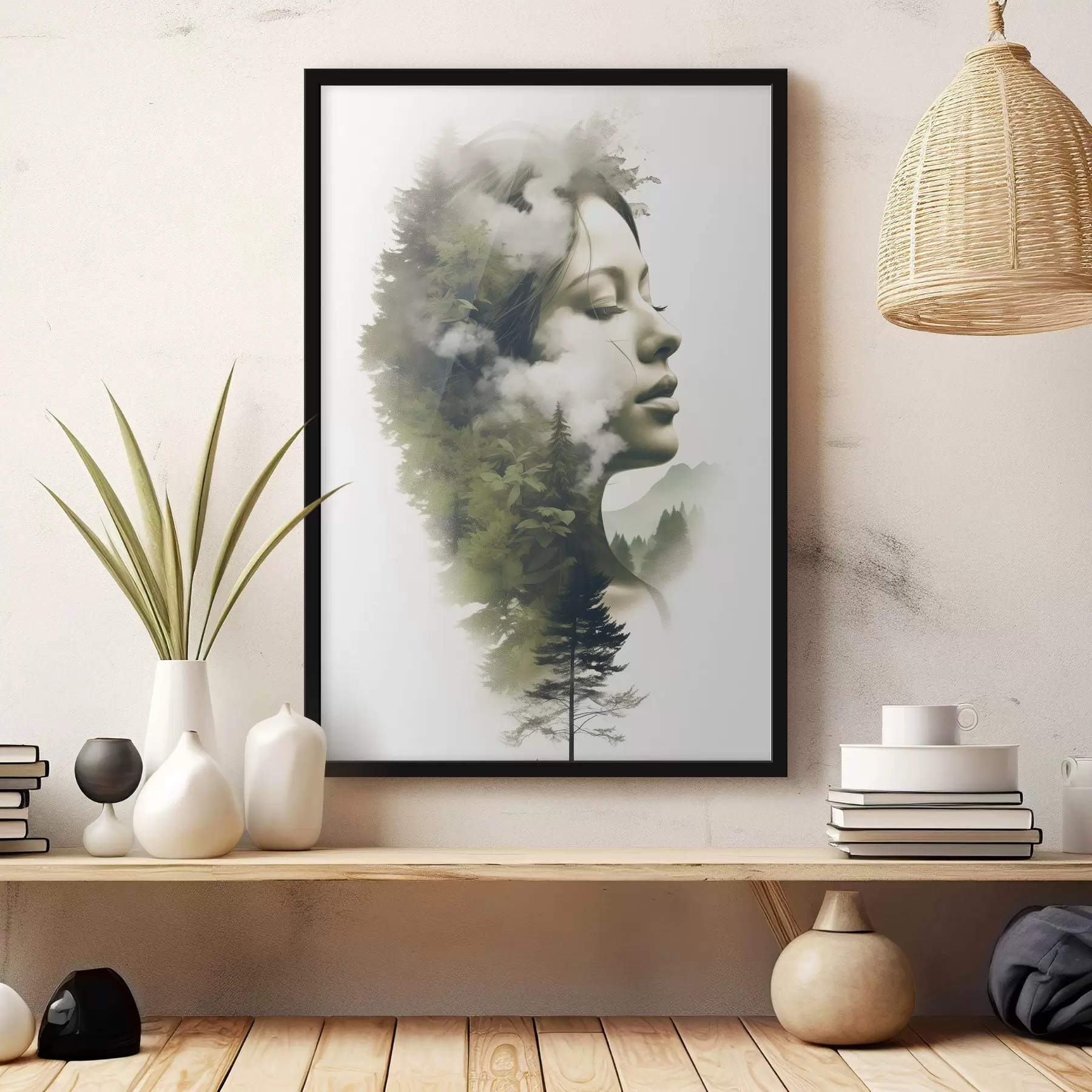 Fotobehang Mensen, meisje, natuur, abstract beeld f43206