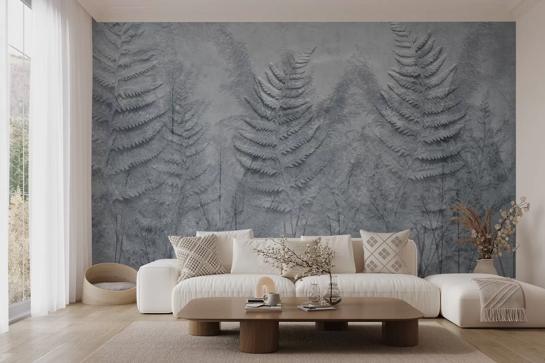 Fotobehang Veld vintage gras w03316v1