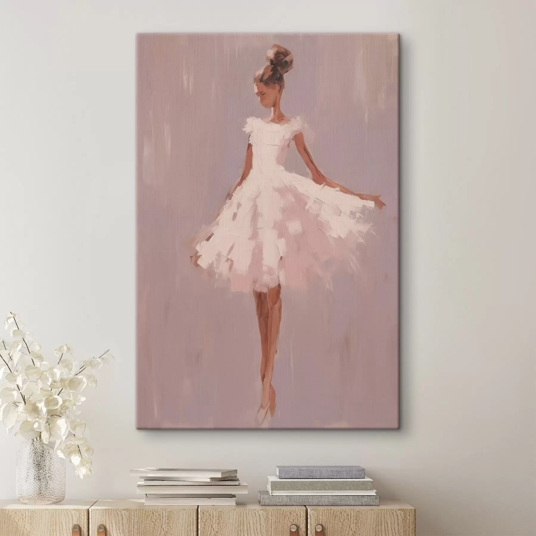  Schilderijen Ballerina abstract imitatieschilderij s43342
