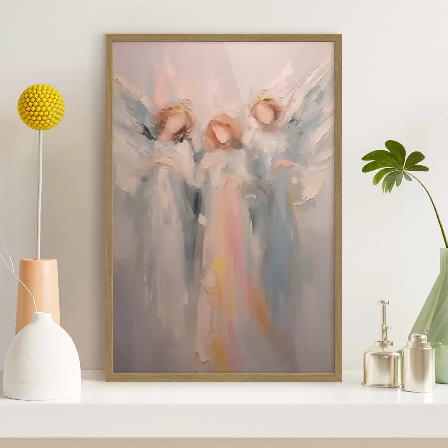 Fotobehang Engelen imitatieschilderij f43355