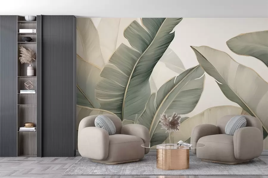 Fotobehang Tropische bladeren w03427