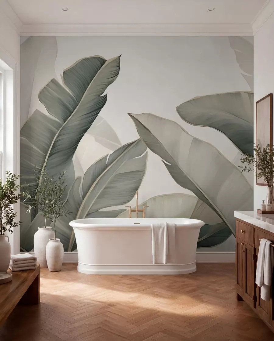 Fotobehang Tropische bladeren w03427