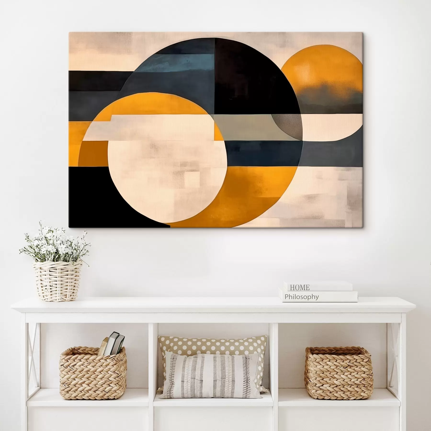  Schilderijen Geometrische compositie in minimalistische stijl s43419