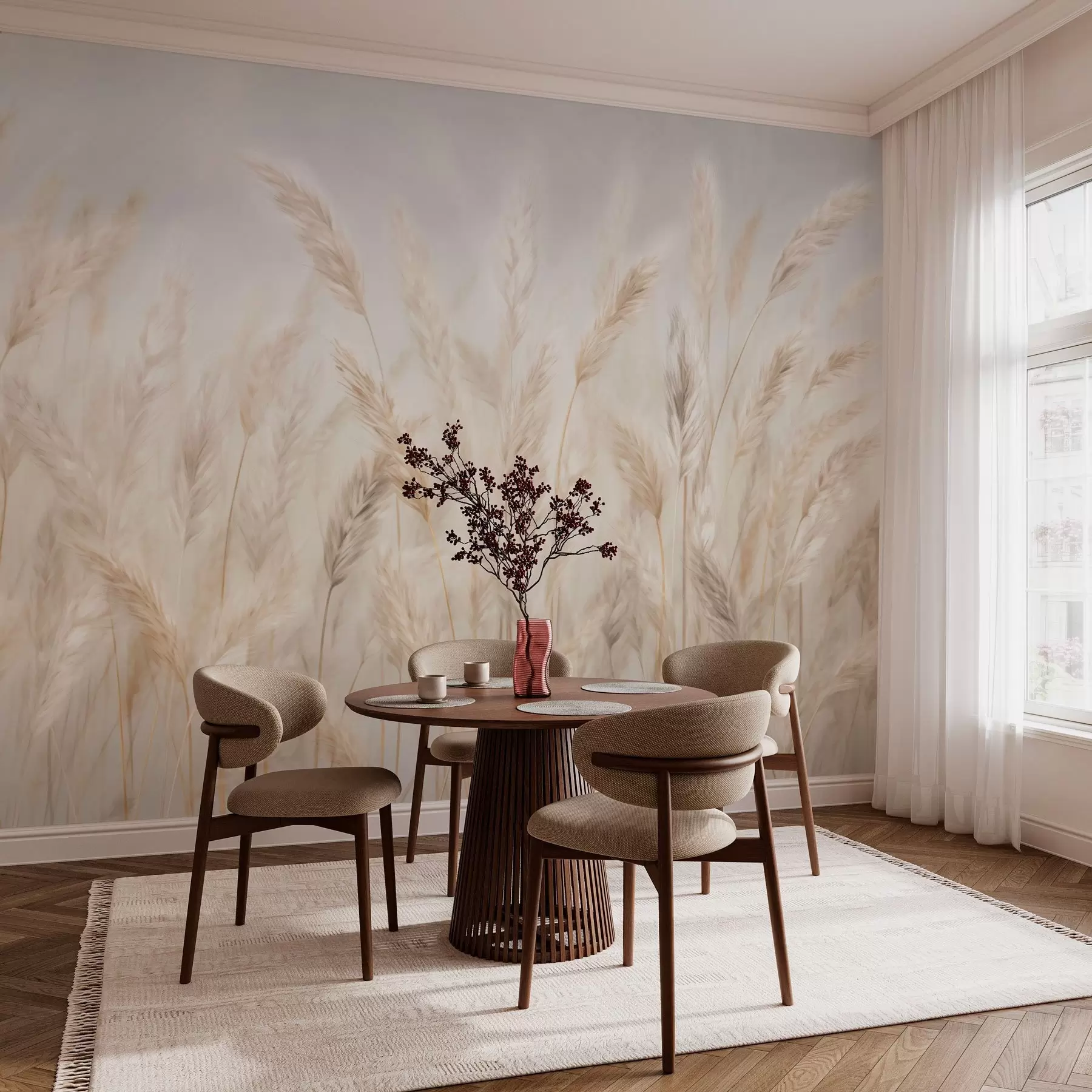 Fotobehang Aartjes tegen de blauwe lucht w03530