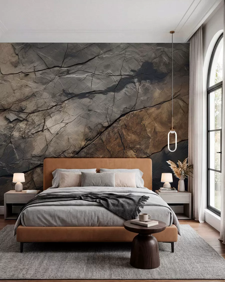 Fotobehang Geschilderde muur in aquarel w03561