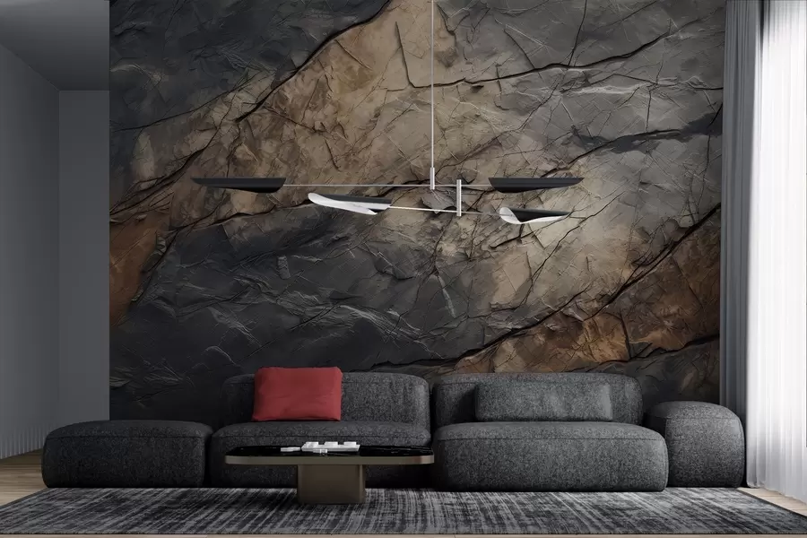 Fotobehang Geschilderde muur in aquarel w03561