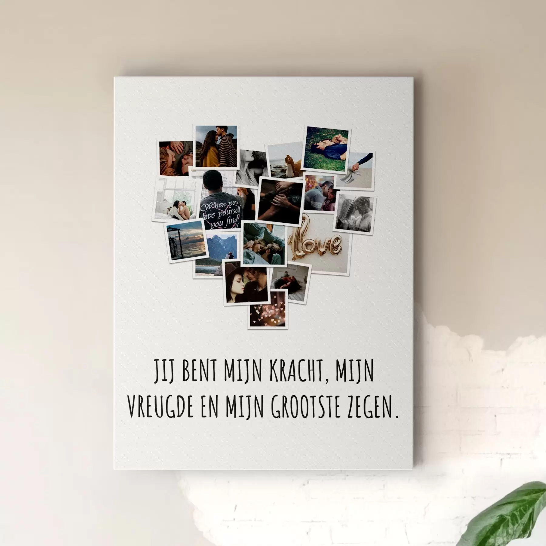  Schilderijen Afdruk van een fotocollage op canvas als cadeau s43770