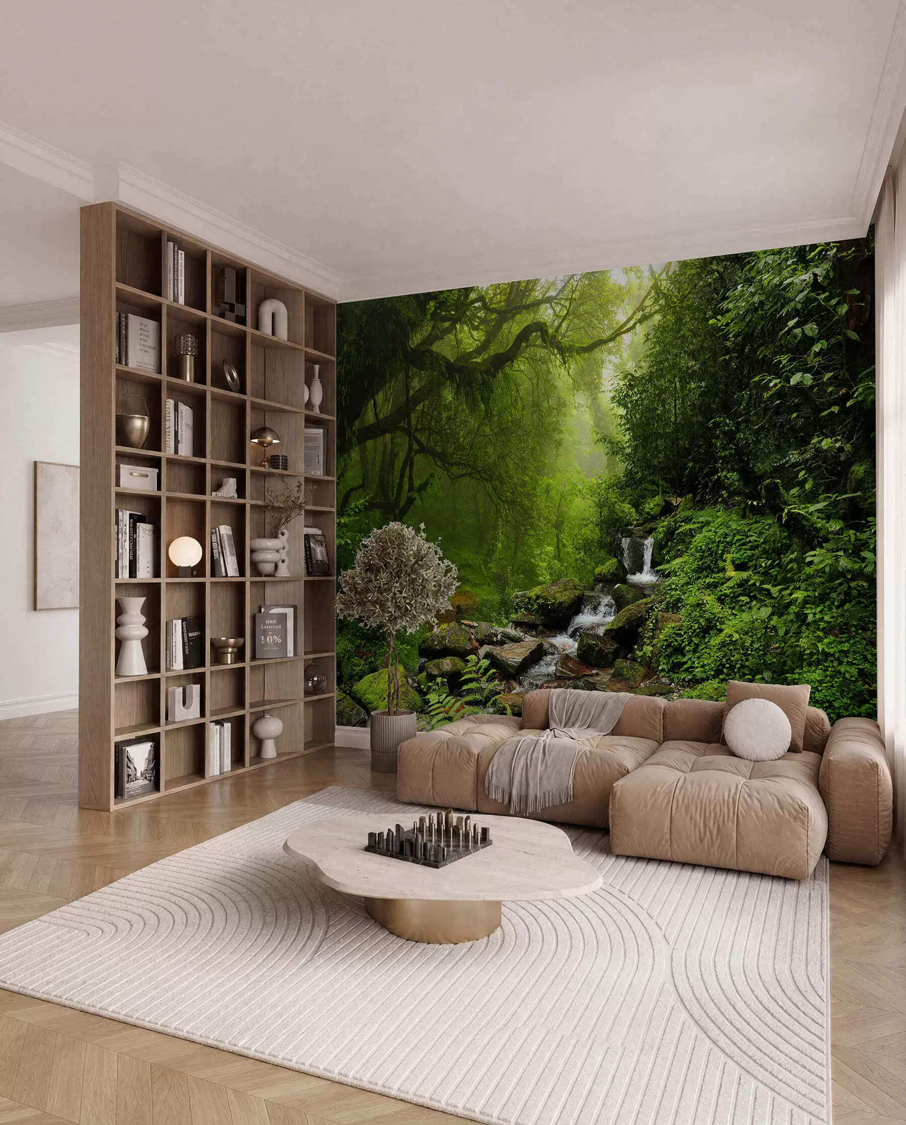 Fotobehang Verborgen boswaterval u53758