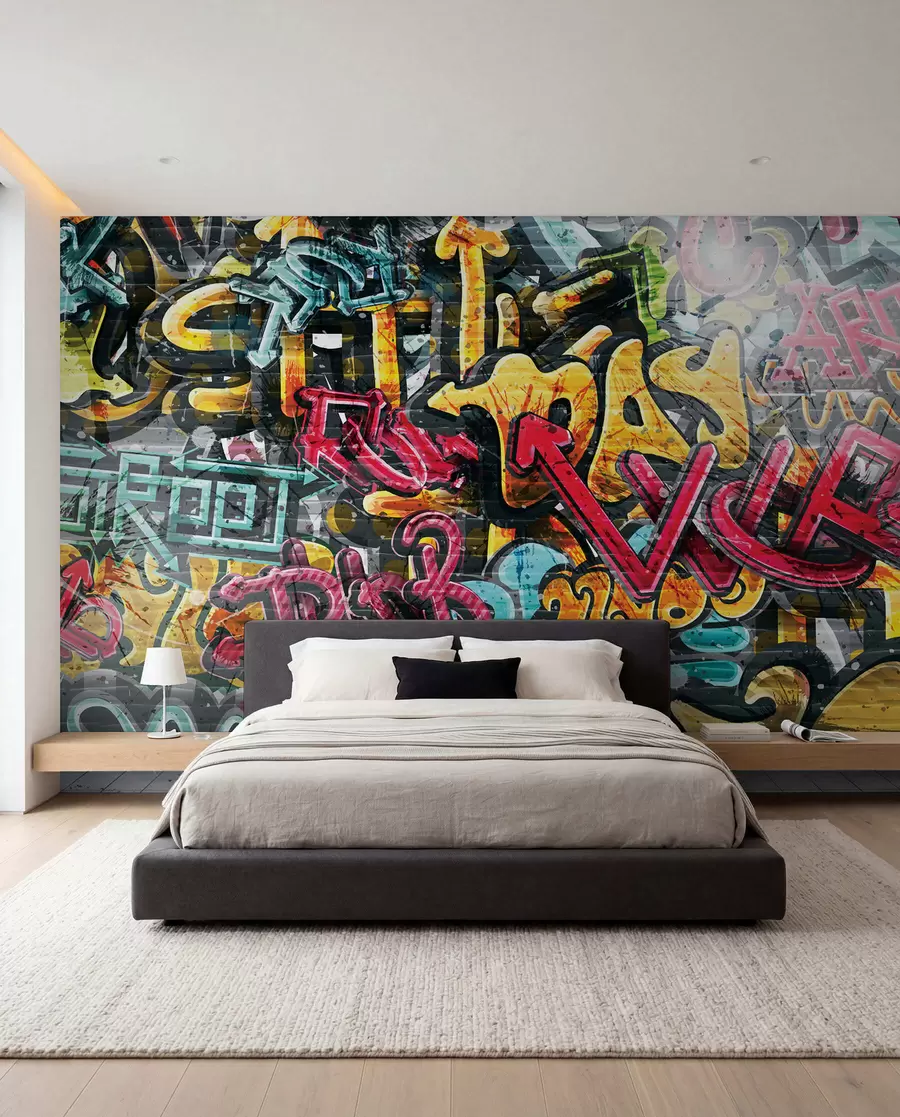 Fotobehang Kunstverf, verf en graffiti u56045