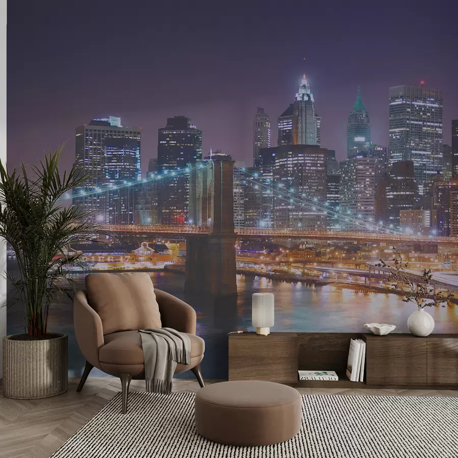 Fotobehang Brooklyn Bridge, New York u57210