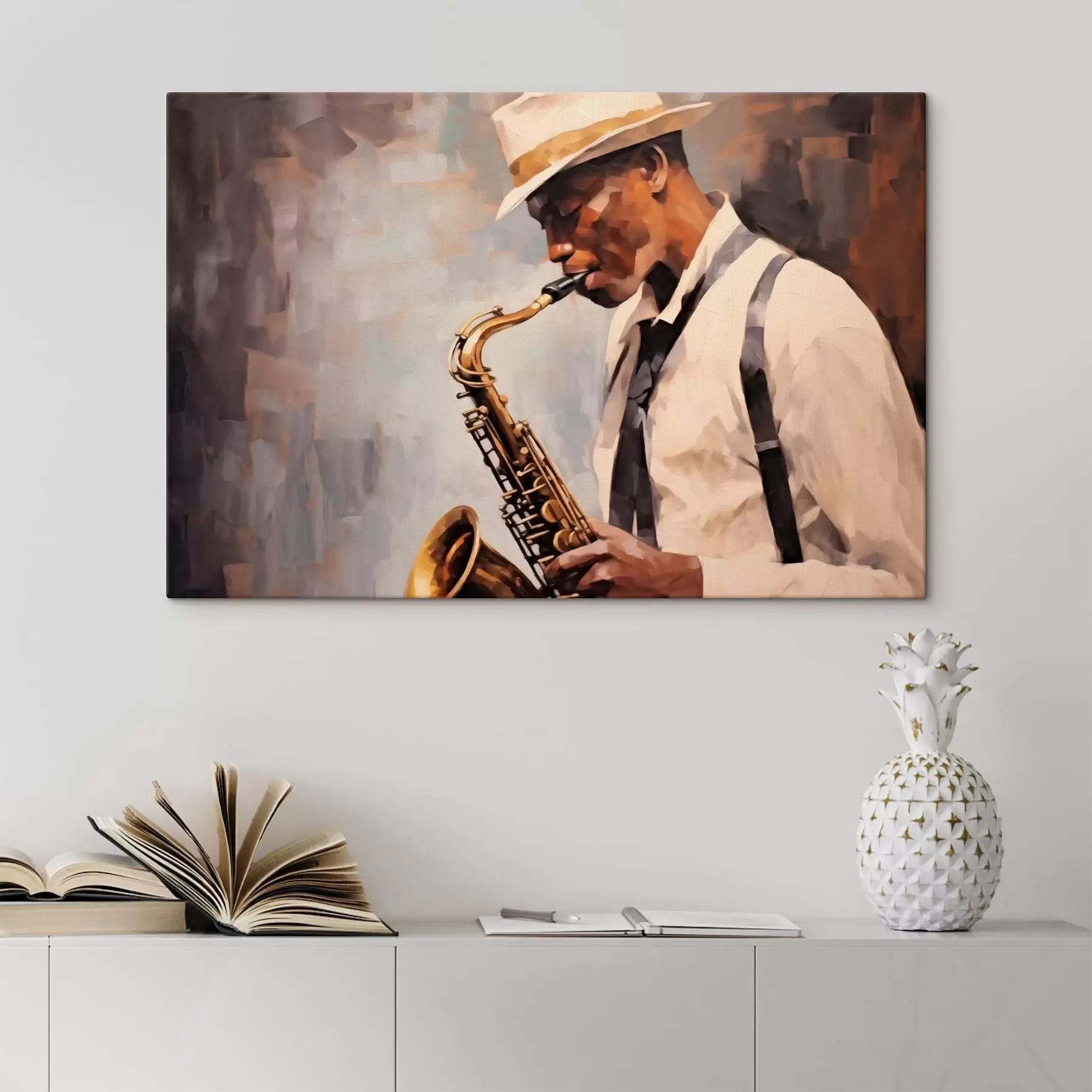 Fotobehang Saxofonist s43926