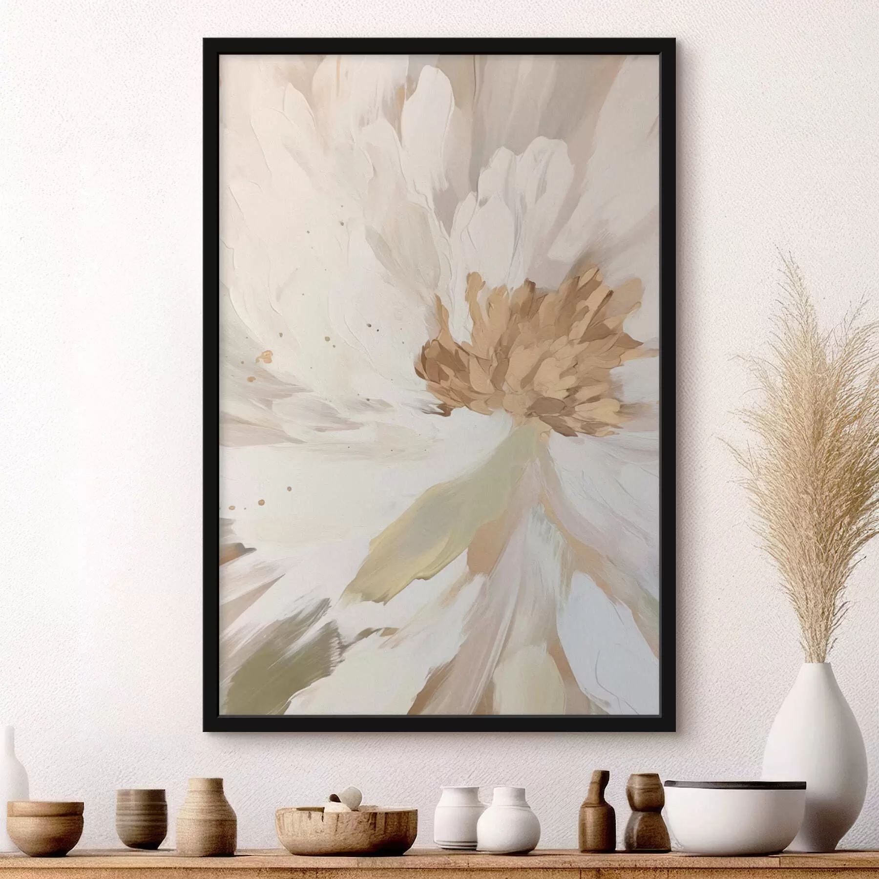 Fotobehang witte bloem f43244