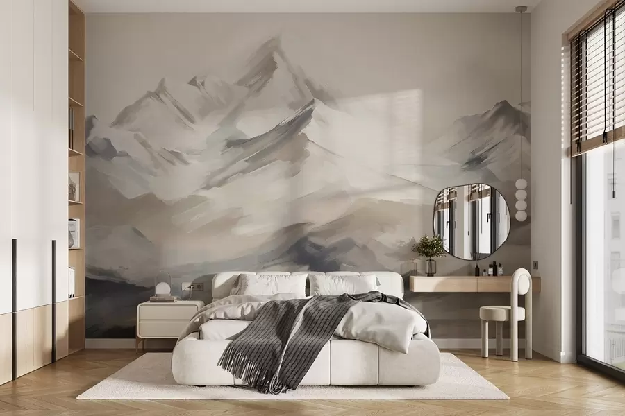 Fotobehang Bergen en stilte w08980