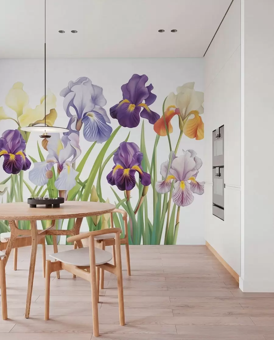 Fotobehang Iris bloemen w03641