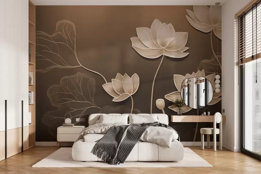 Fotobehang Lotussen w03591