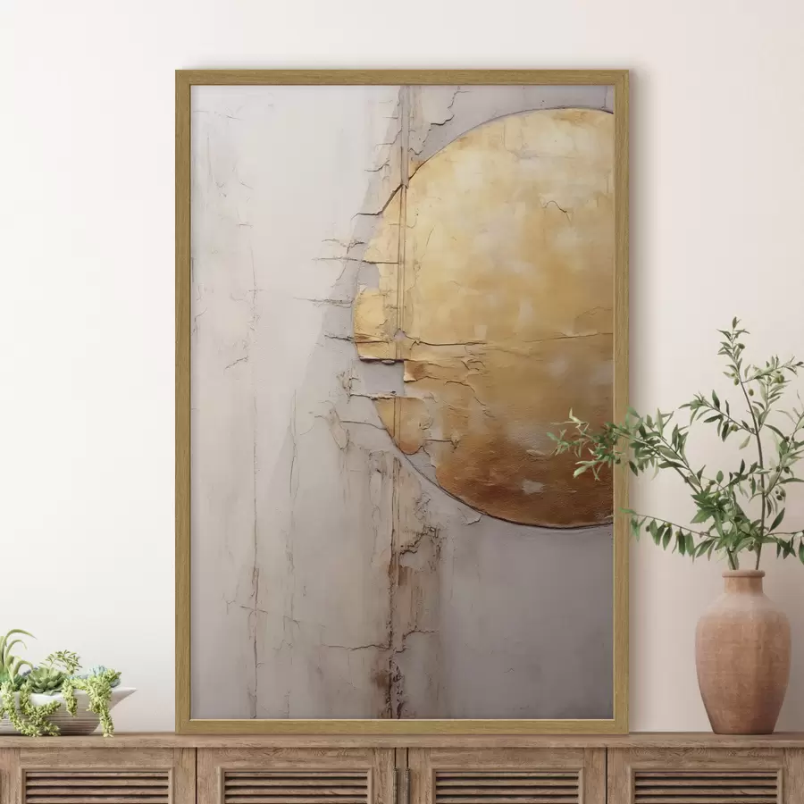 Fotobehang Gouden halve cirkel f43979