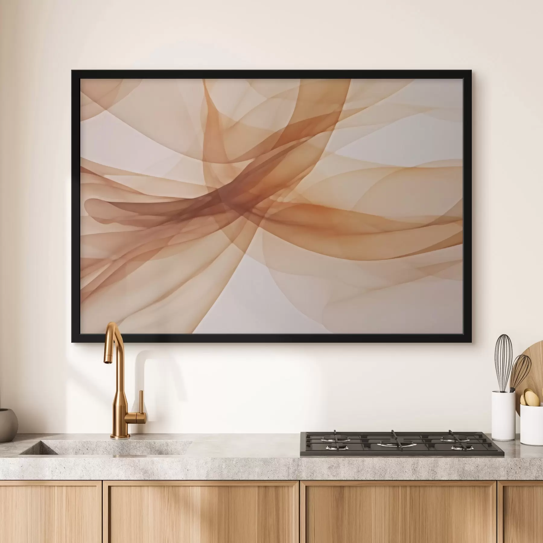 Fotobehang Transparante golven f43986