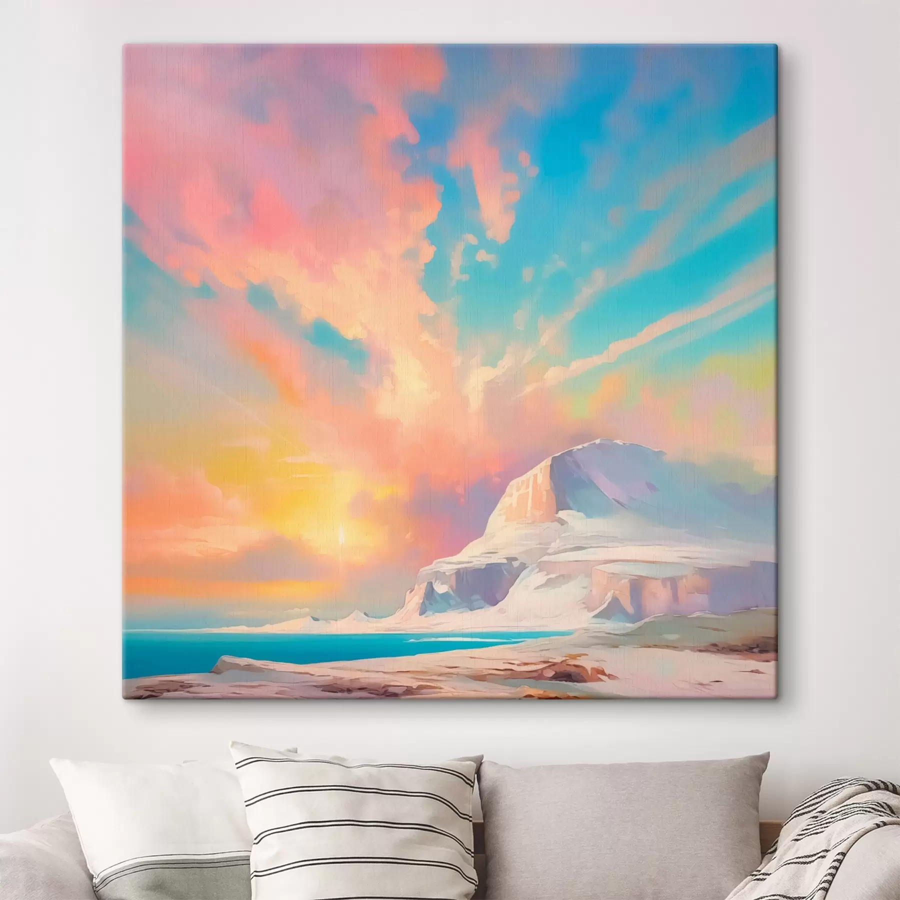  Schilderijen Heldere hemel boven de berg s44031