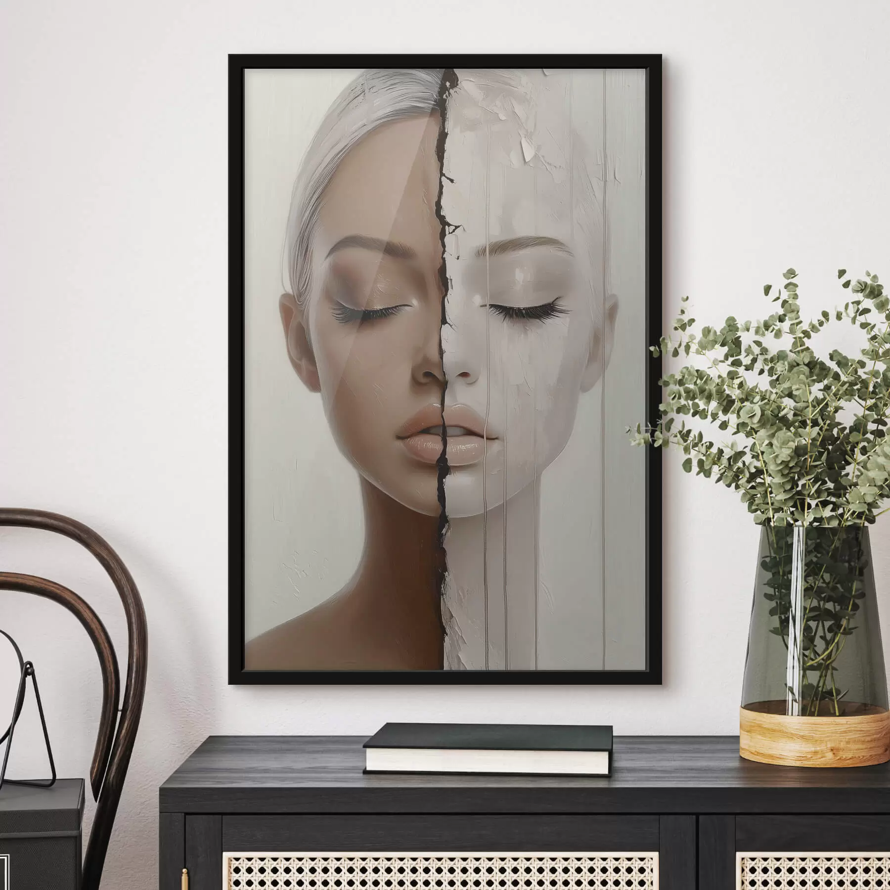 Fotobehang Portret van een vrouw f43972