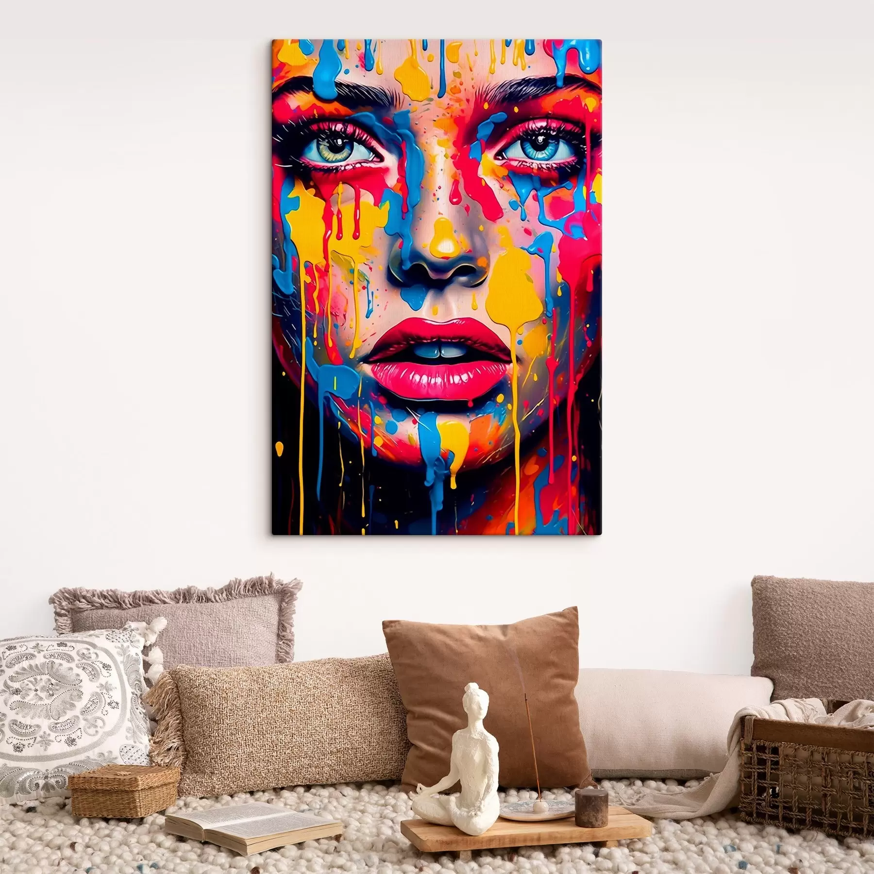  Schilderijen Gezicht in verf s44104