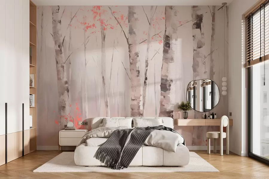 Fotobehang Berkenbos w03746