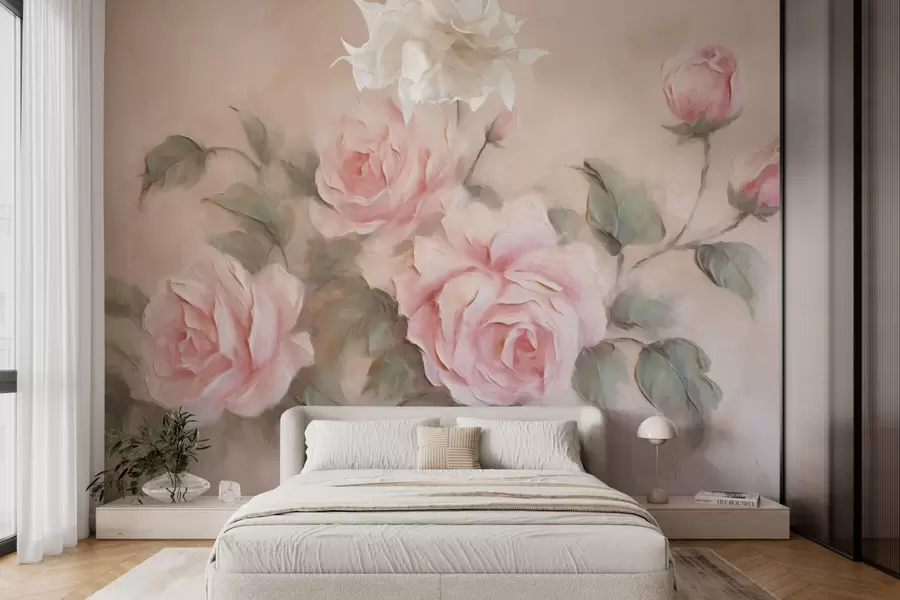 Fotobehang Vintage bloemen w03748