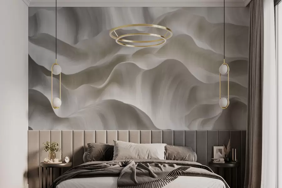 Fotobehang Abstracte golven w03750