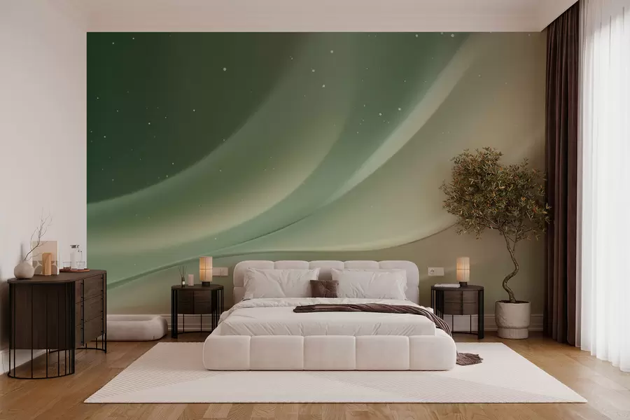 Fotobehang Abstracte golven Aurora w03751