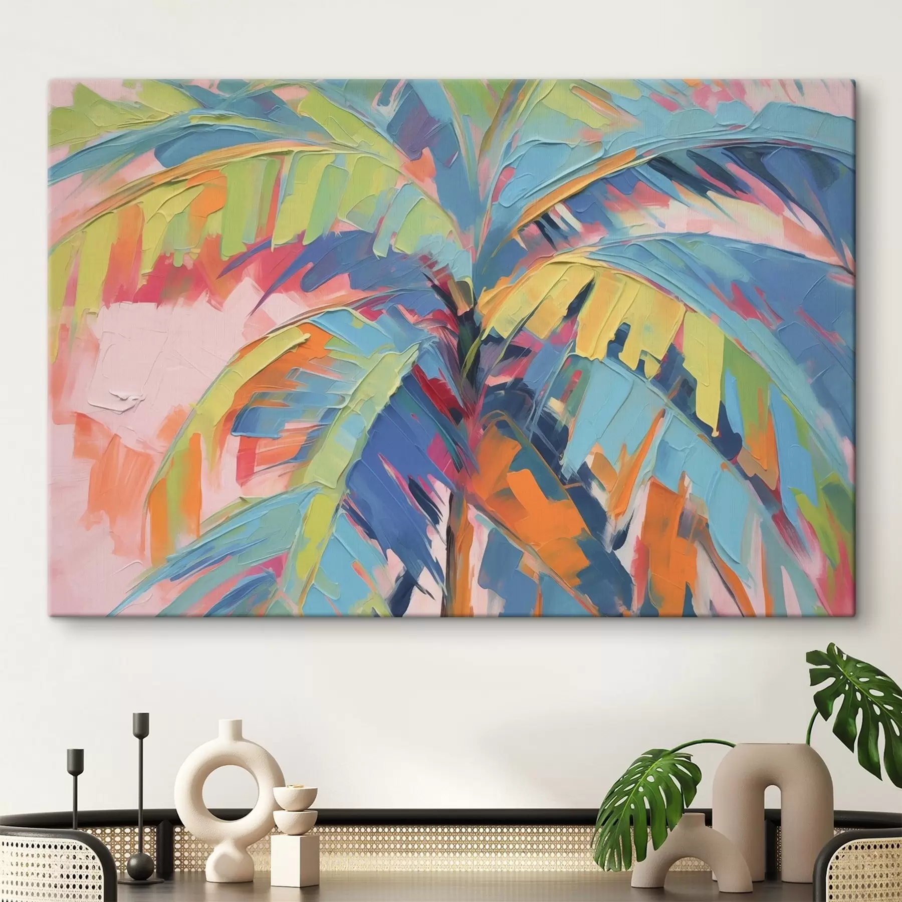  Schilderijen Helder palmblad s44135
