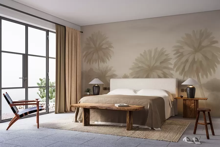 Fotobehang Aquarel landschap w03824v1