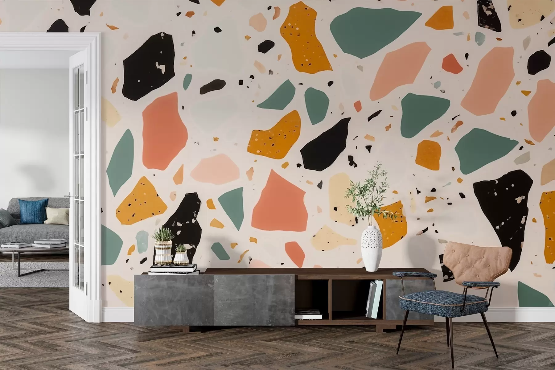 Fotobehang Terrazzo w03836