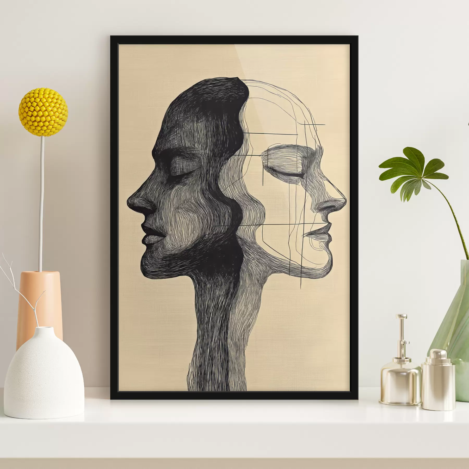 Fotobehang Noorderlicht boven bergen f44175