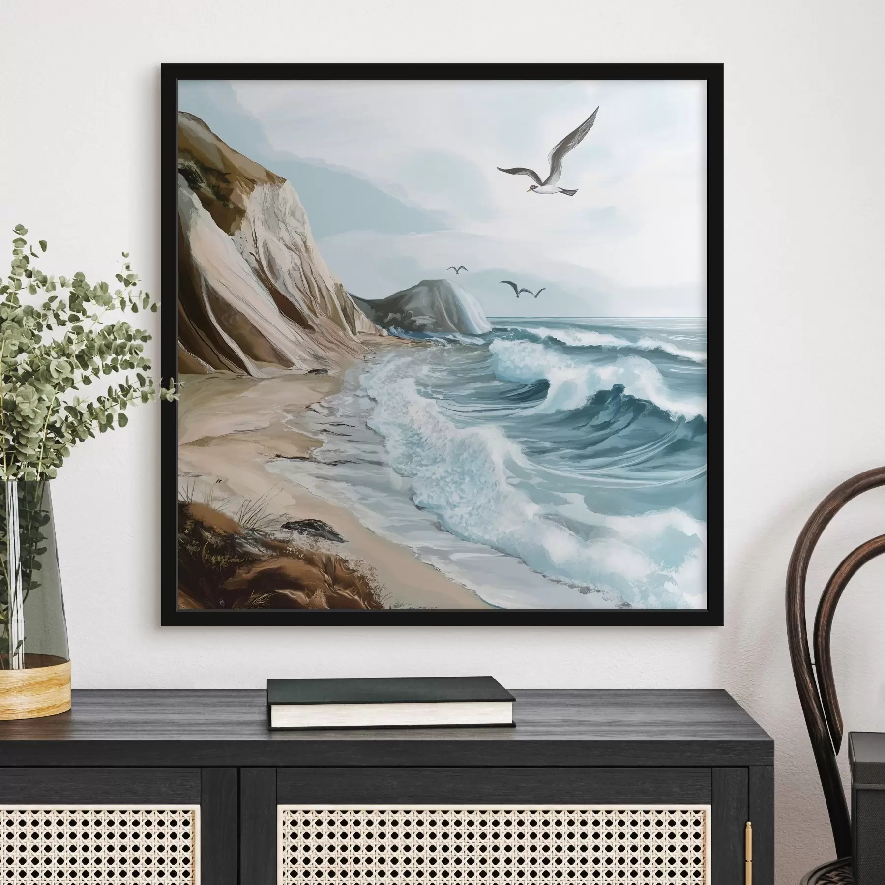 Fotobehang Zandstrand en vogels f44222