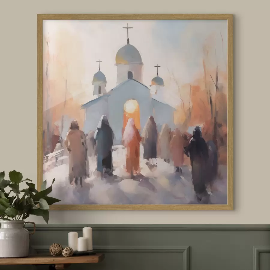 Fotobehang Kerk f44286