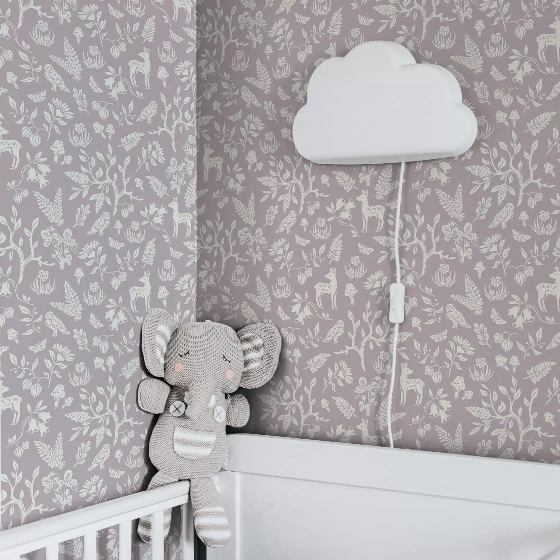 Fotobehang Scandinavische mini dieren met planten a00149v1