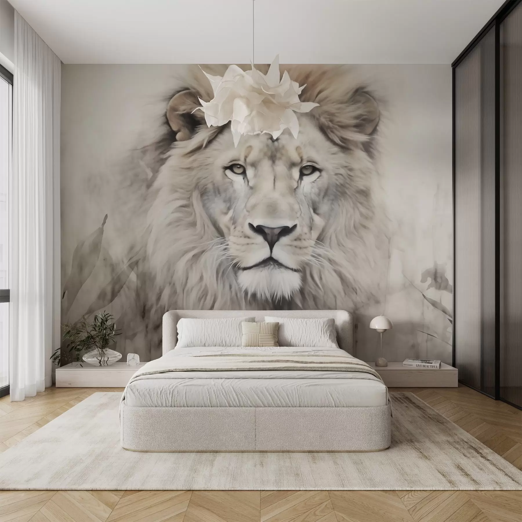 Fotobehang Leeuw w03888