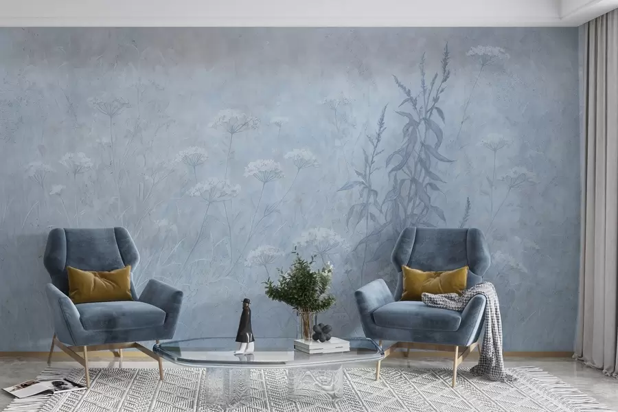 Fotobehang Aquarelveld w03972v1