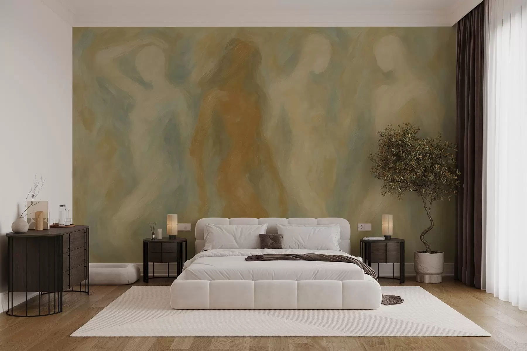 Fotobehang Abstracte silhouetten w03982