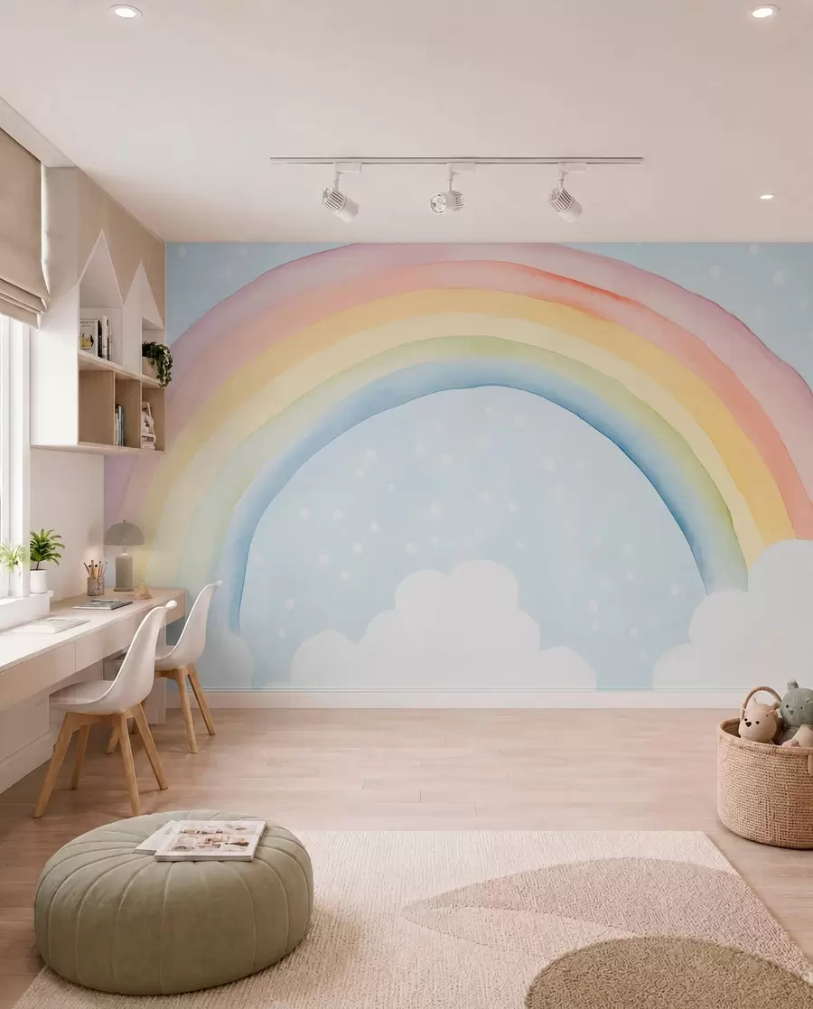 Fotobehang Dromen onder de regenboog w03924