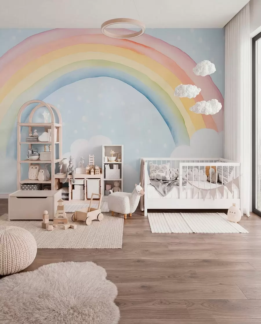 Fotobehang Regenboog w03924