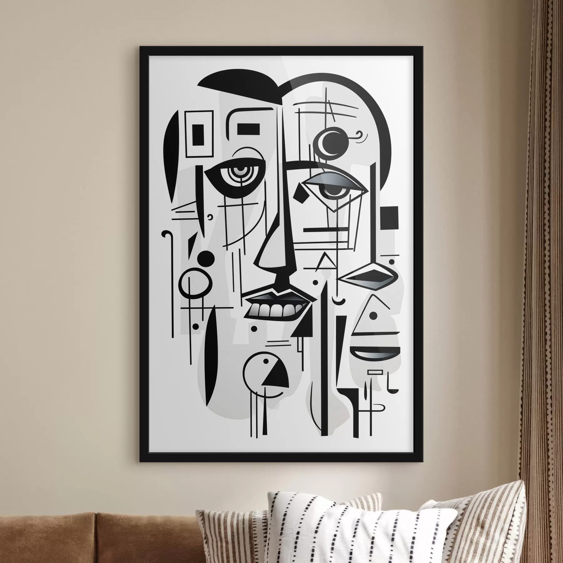  Schilderijen Abstract gezicht f44276